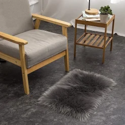 TAPPETO FINTA PELLICCIA SINTETICA PER ANIMALI SOGGIORNO CAMERA LAVABILE 50X80 CM