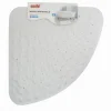 TAPPETO IN PVC ANTISCIVOLO TRIANGOLARE BIANCO VASCA BAGNO DOCCIA 50 X 70CM 79732