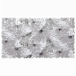 TAPPETO IN PVC CON STAMPA TROPICALE ANTISCIVOLO VASCA BAGNO DOCCIA 67X36CM 87073