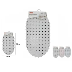 TAPPETO IN PVC TAPPETINO ANTISCIVOLO PER VASCA DA BAGNO DOCCIA 63 X 34 CM 59632