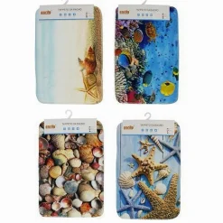 TAPPETO IN TESSUTO TAPPETINO ARREDO BAGNO ANTISCIVOLO STILE MARINO 50X80CM 79443