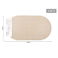 TAPPETO PER DOCCIA ANTISCIVOLO 68 X 38 CM TAPPETINO VASCA DA BAGNO BEIGE 54075