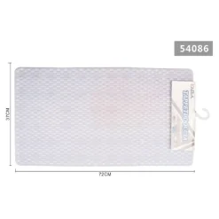 TAPPETO PER DOCCIA TAPPETINO VASCA DA BAGNO RETTANGOLARE 37 X 72 CM BIANCA 54086