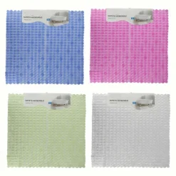 TAPPETO TAPPETINO ANTISCIVOLO PER VASCA DA BAGNO DOCCIA COLORATO 51X53 CM 59640