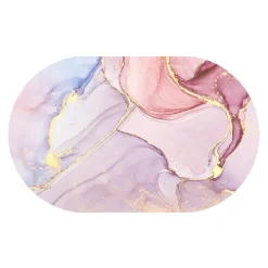 TAPPETO TAPPETINO ANTISCIVOLO DA BAGNO DOCCIA OVALE MORBIDO ASSORBENTE 38X58CM 87225