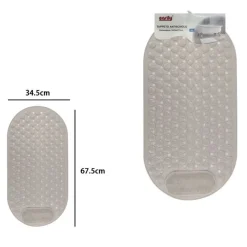 TAPPETO TAPPETINO ANTISCIVOLO PER VASCA DA BAGNO DOCCIA 34.5 X 67.5 CM BEIGE 10790