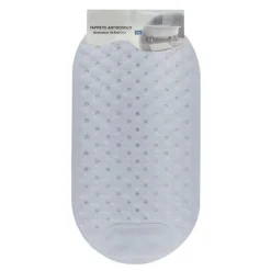 TAPPETO TAPPETINO ANTISCIVOLO PER VASCA DA BAGNO DOCCIA 34.5 X 67.5 CM BIANCO 10789