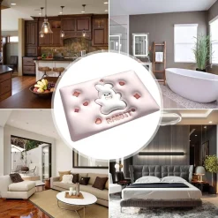 TAPPETO TAPPETINO ANTISCIVOLO BAGNO CARTOON EFFETTO 3D SOFT BAMBINI 38X58CM 87222