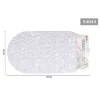 TAPPETO TAPPETINO DOCCIA VASCA ANTISCIVOLO PER BAGNO ARREDO BIANCO 38X68CM 54044