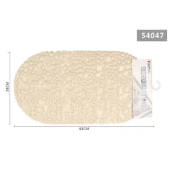 TAPPETO TAPPETINO PER DOCCIA VASCA ANTISCIVOLO BAGNO BEIGE CHIARO 38X68CM 54047