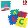 TAPPETO TAPPETINO PUZZLE LETTERE 10 PEZZI MORBIDO DIMENSIONE MATTONELLE 30X30CM