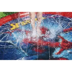 TAPPETO TAPPETTINO SPRUZZI PISCINA GONFIABILE CON FONTANA SPIDER-MAN 165CM 98792