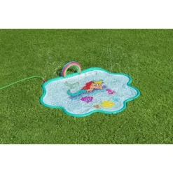 TAPPETTINO SPRUZZI ACQUA SIRENETTA SPLASH PAD 163X145CM PER BAMBINI ESTATE 9101E