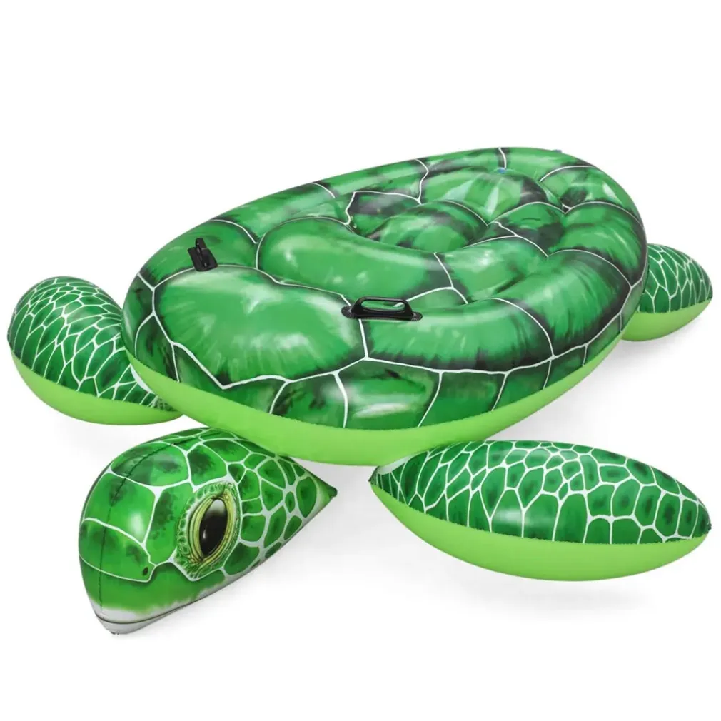 TARTARUGA GALLEGGIANTE DA PISCINA SPIAGGIA PVC GONFIABILE CAVALCABILE TIDAL TURTLE 41524