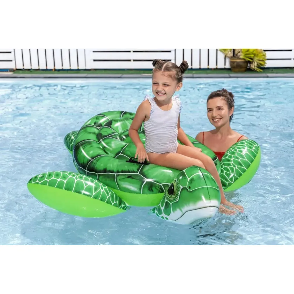 TARTARUGA GALLEGGIANTE DA PISCINA SPIAGGIA PVC GONFIABILE CAVALCABILE TIDAL TURTLE 41524