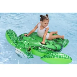 TARTARUGA GALLEGGIANTE DA PISCINA SPIAGGIA PVC GONFIABILE CAVALCABILE TIDAL TURTLE 41524
