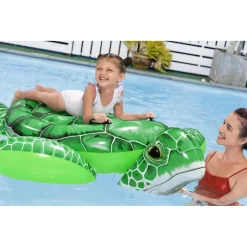 TARTARUGA GALLEGGIANTE DA PISCINA SPIAGGIA PVC GONFIABILE CAVALCABILE TIDAL TURTLE 41524