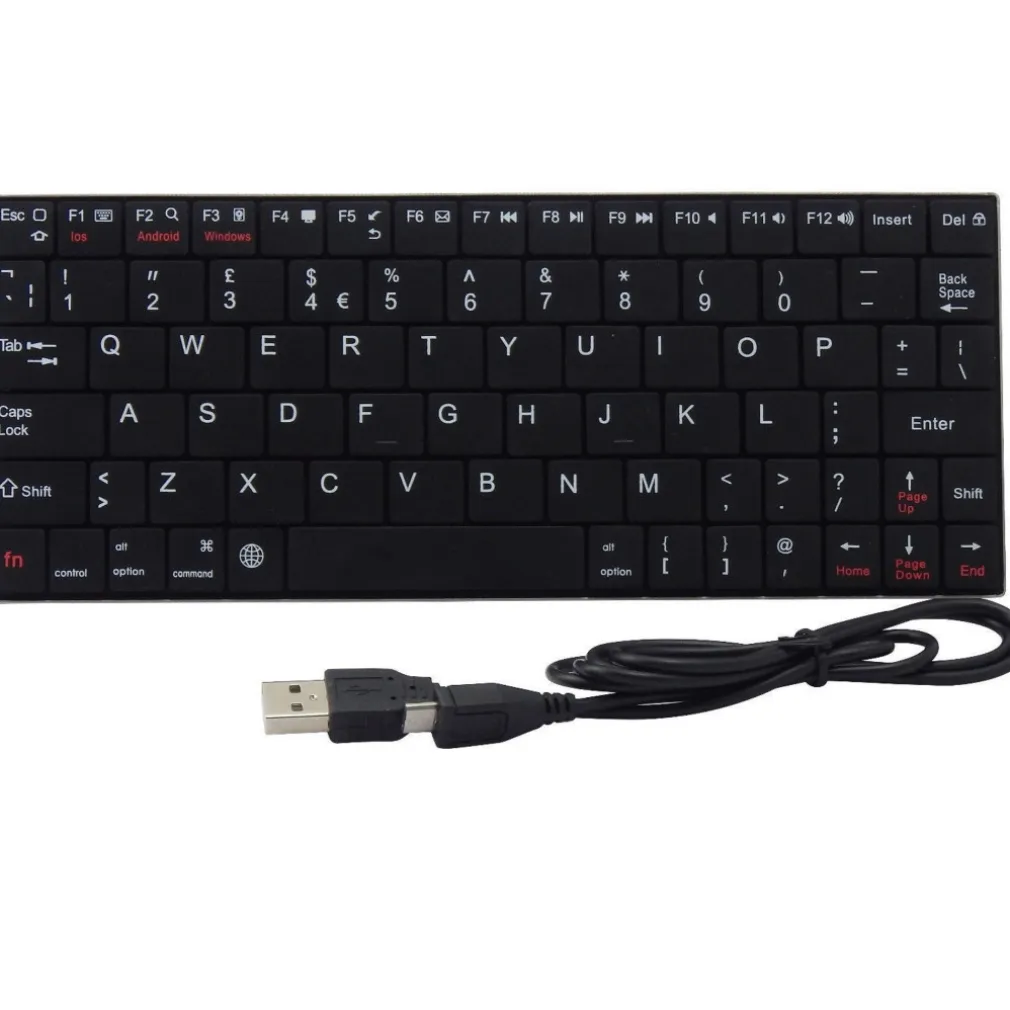 TASTIERA BLUETOOTH 3.0 HB 2000 PER WINDOWS ANDROID CELLULARE SMARTPHONE NERO