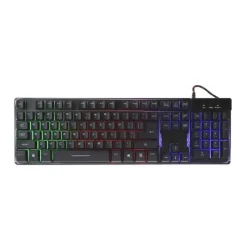 TASTIERA DA GIOCO CABLATA RETROILLUMINATA A LED MULTICOLORE ERGONOMICA Q801-RGB