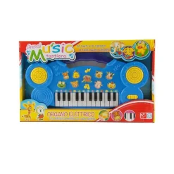 TASTIERA ELETTRICA PER BAMBINI ORGANO MUSICALE 14 TASTI 8 CANZONI PRECARICATE