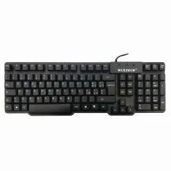 TASTIERA LASER IMPERMEABILE MULTIMEDIALE CON FILO PER WINDOWS MACOS MAXTECH EK-620M