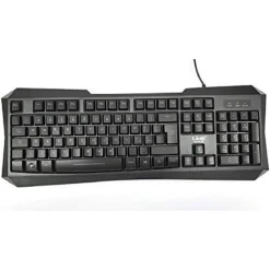 TASTIERA MOUSE RETROILLUMINATA GAMING CON CAVO USB LED RGB ERGONOMICA LED-MK1568