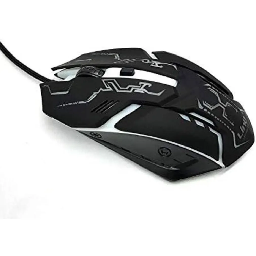 TASTIERA MOUSE RETROILLUMINATA GAMING CON CAVO USB LED RGB ERGONOMICA LED-MK1568