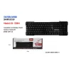 TASTIERA PER PC COMPUTER USB CON CAVO IMPERMEABILE WINDOWS MAXTECH EK-350M
