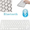 TASTIERA QWERTY BLUETOOTH WIRELESS PER TABLET SMARTPHONE SMART TV PC BIANCA SLIM