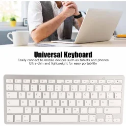 TASTIERA ULTRA SOTTILE UNIVERSALE PER DESKTOP LAPTOP TABLET SMARTPHONE SMART TV