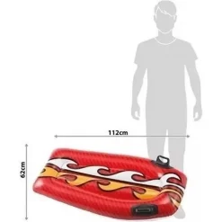 TAVOLA NUOTO SURF GONFIABILE CON MANIGLIE 112X62CM MARE FANTASIE ASSORTITE 58165