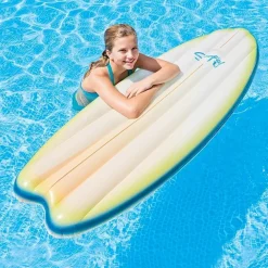 TAVOLA SURF MATERASSINO ISOLA GONFIABILE MARE PISCINA 178 X 69 CM 2 COLORI
