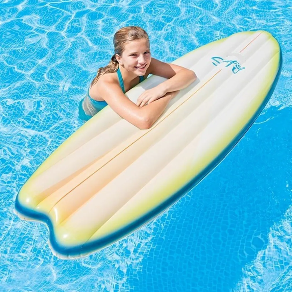 TAVOLA SURF MATERASSINO ISOLA GONFIABILE MARE PISCINA 178 X 69 CM 2 COLORI