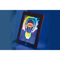 TAVOLETTA CON PENNARELLI AL NEON 8 EFFETTI LUCE BRILLANTE DARE VITA AI DISEGNI