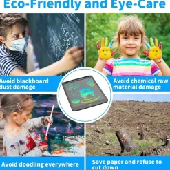 TAVOLETTA GRAFICA DA SCRITTURA LCD LAVAGNA ELETTRONICA DISEGNI 12