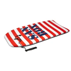 TAVOLETTA MARE EPS 94CM SURF BODYBOARD STRIPE RIGHE CON SCRITTA CON CORDA CAVIGLIA 3501034