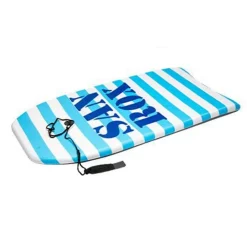 TAVOLETTA MARE EPS 94CM SURF BODYBOARD STRIPE RIGHE CON SCRITTA CON CORDA CAVIGLIA 3501034