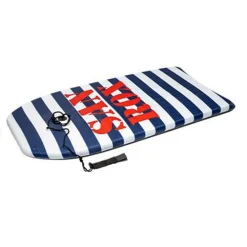 TAVOLETTA MARE EPS 94CM SURF BODYBOARD STRIPE RIGHE CON SCRITTA CON CORDA CAVIGLIA 3501034