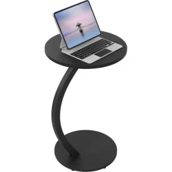 TAVOLINO LATERALE A FORMA DI C MODERNO ELEGANTE PER SOGGIORNO SALOTTO DIVANO CAMERA