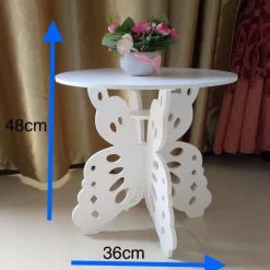 TAVOLINO ROTONDO DESIGN A FORMA DI FARFALLA TAVOLO DA CAFFÈ SOGGIORNO PATIO CAMERA LETTO