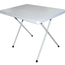 TAVOLO BIANCO 80x60x51 CM PIEGHEVOLE DESIGN ESTERNO 2 PERSONE CAMPEGGIO PIC NIC