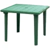 TAVOLO DA GIARDINO QUADRATO WEEKEND VERDE 80X80CM IN PLASTICA ARREDO ESTERNO 016300
