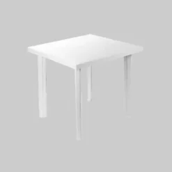 TAVOLO IN PLASTICA DA GIARDINO TAVOLA QUADRATA BIANCO 80X75XH72CM RESISTENTE 908604