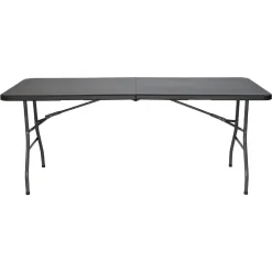 TAVOLO PIEGHEVOLE PORTATILE RETTANGOLARE 180CM MULTIUSO CAMPEGGIO EVENTI 4-6 PERSONE