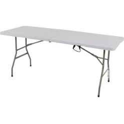 TAVOLO PIEGHEVOLE PORTATILE RETTANGOLARE 180CM MULTIUSO CAMPEGGIO EVENTI 4-6 PERSONE