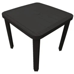 TAVOLO QUADRATO DA GIARDINO 80X80X73HCM IN PLASTICA ARREDO SPAZIO ESTERNO 235420