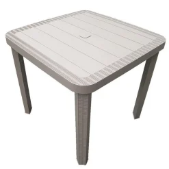 TAVOLO QUADRATO DA GIARDINO AVANA 80X80CM IN PLASTICA ARREDO SPAZIO ESTERNO 008006