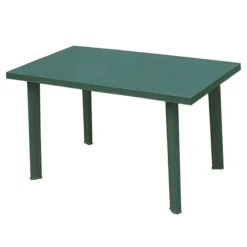 TAVOLO RETTANGOLARE DA GIARDINO ESTERNO VELO VERDE 126X76X72CM RESISTENTE 023447