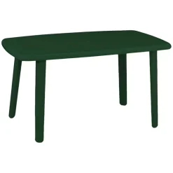TAVOLO VERDE DA ESTERNO 140X90CM PLASTICA RESISTENTE PER PATIO GIARDINO TERRAZZA 023542