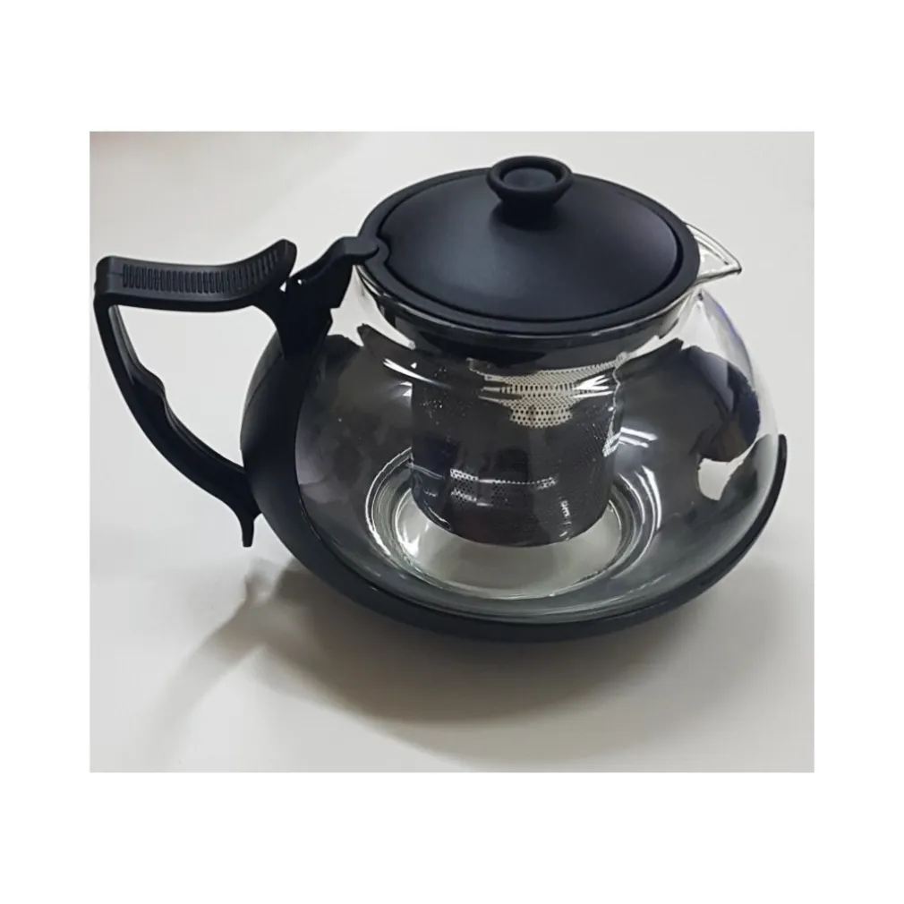 TEIERA IN VETRO TISANIERA TISANA CON FILTRO STANTUFFO REMOVIBILE 750ML X INFUSI